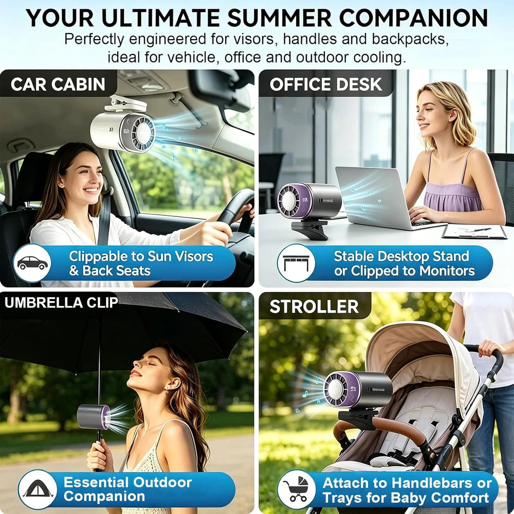 Portable Semiconductor Cooling Clip Fan