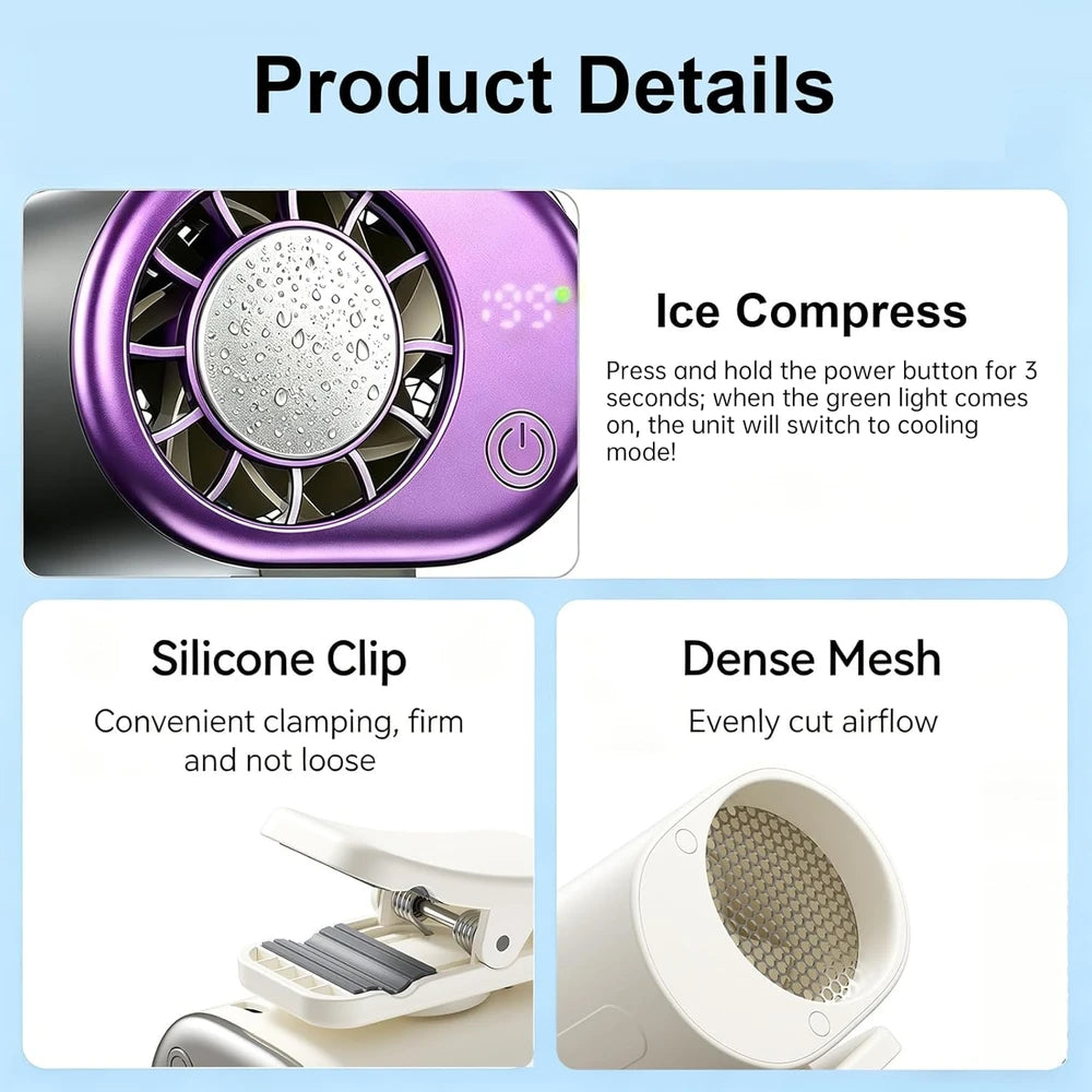 Portable Clip-On Cooling Fan