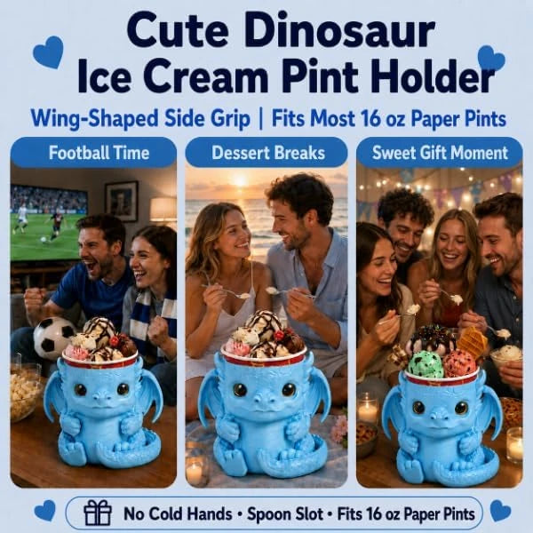 Dinosaur Ice Cream Pint Holder