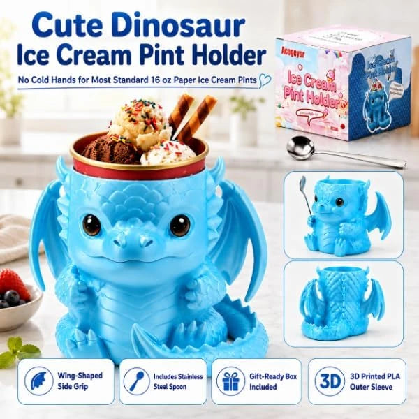 Dinosaur Ice Cream Pint Holder