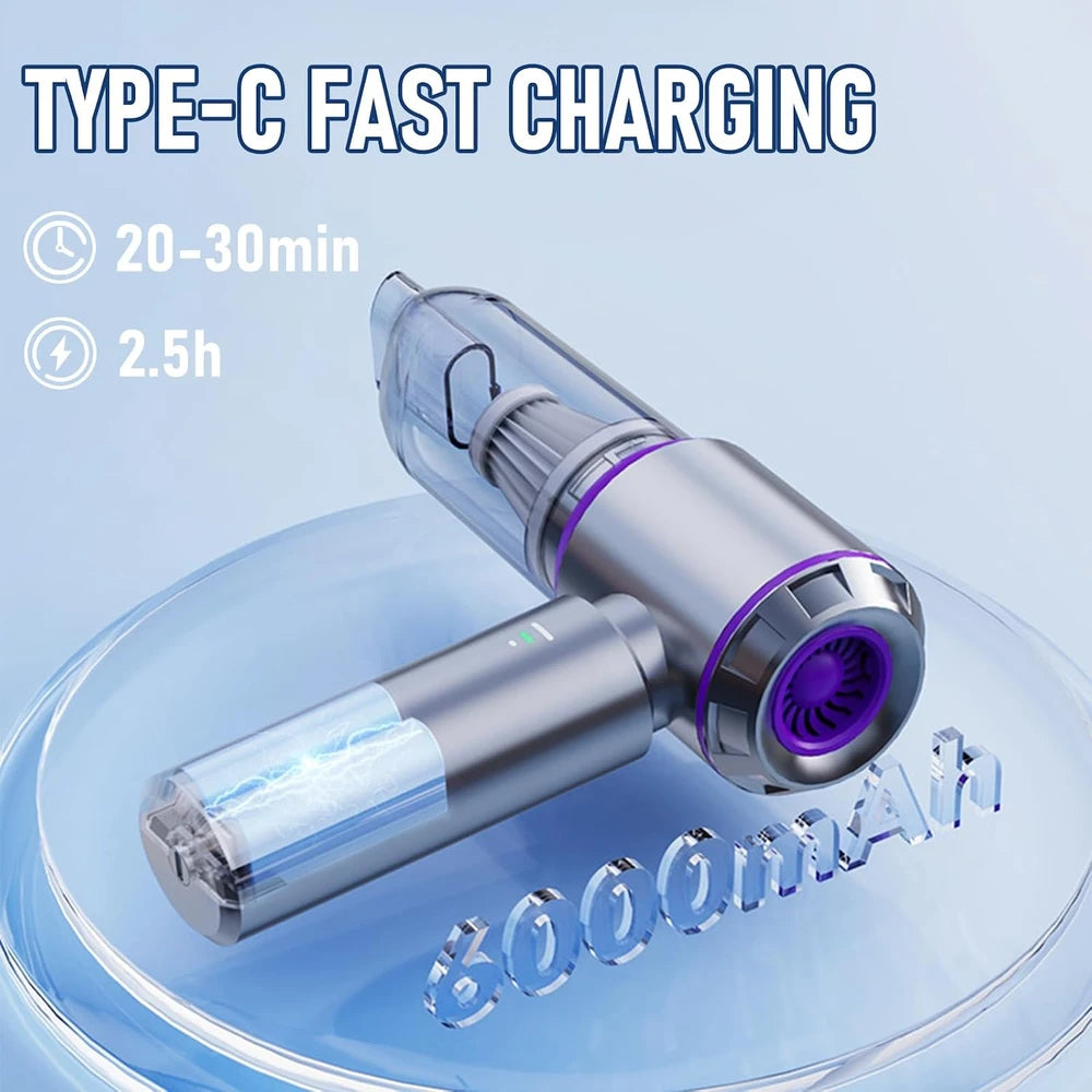 Houscly Portable Handheld Car Vacuum