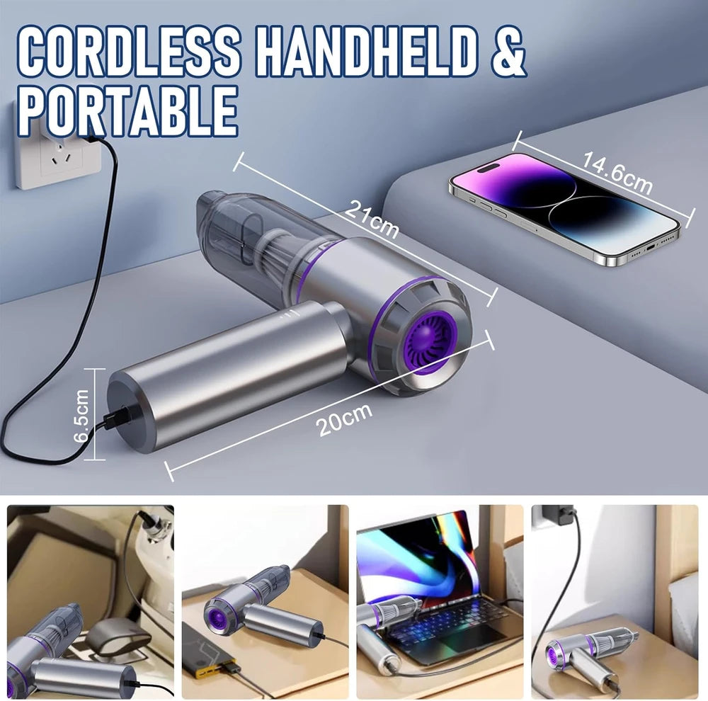 Houscly Portable Handheld Car Vacuum