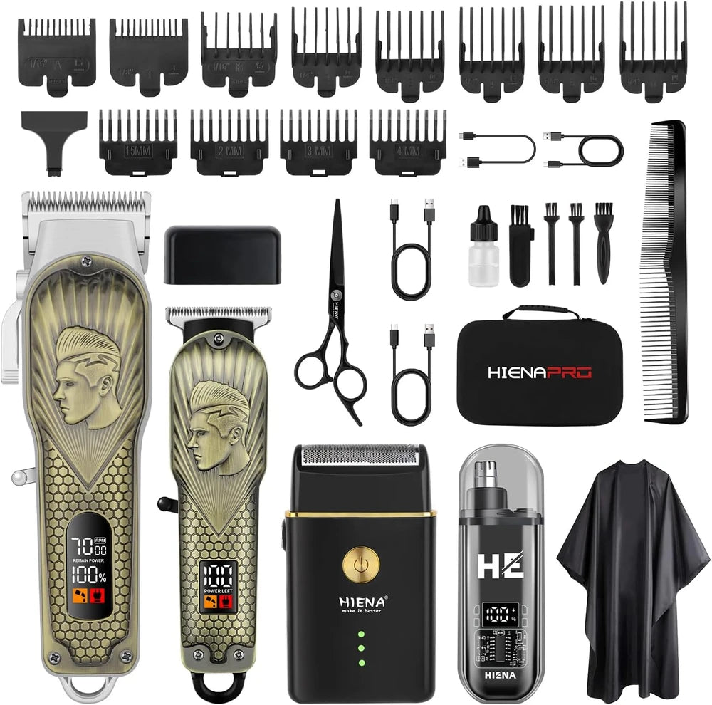 Hiena Pro Professional Hair Clipper Set