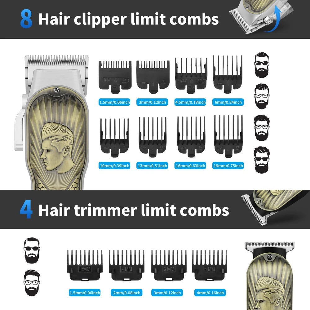 Hiena Pro Professional Hair Clipper Set