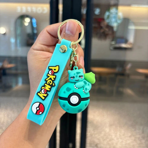 Anime Character Backpack Keychain Set
