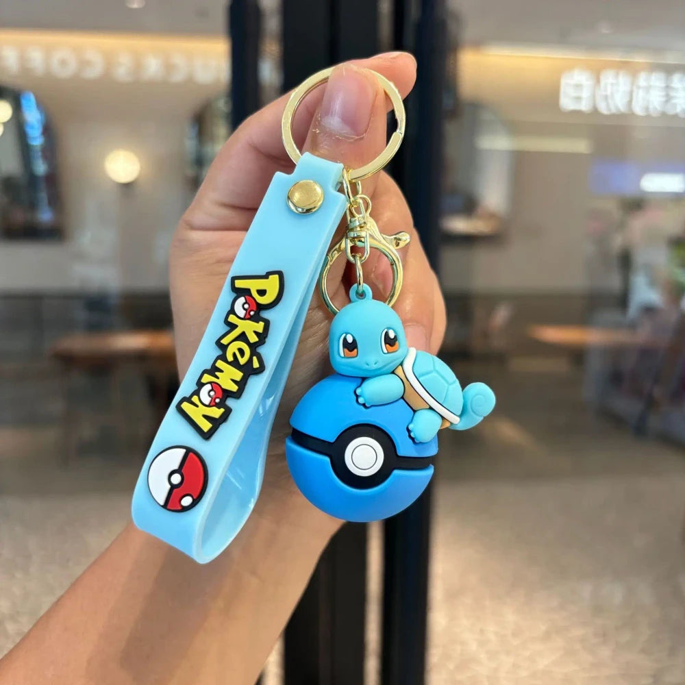 Anime Character Backpack Keychain Set