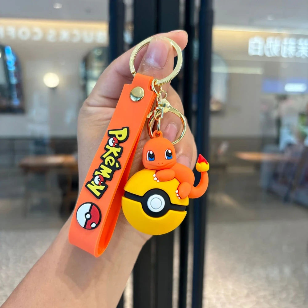 Anime Character Backpack Keychain Set