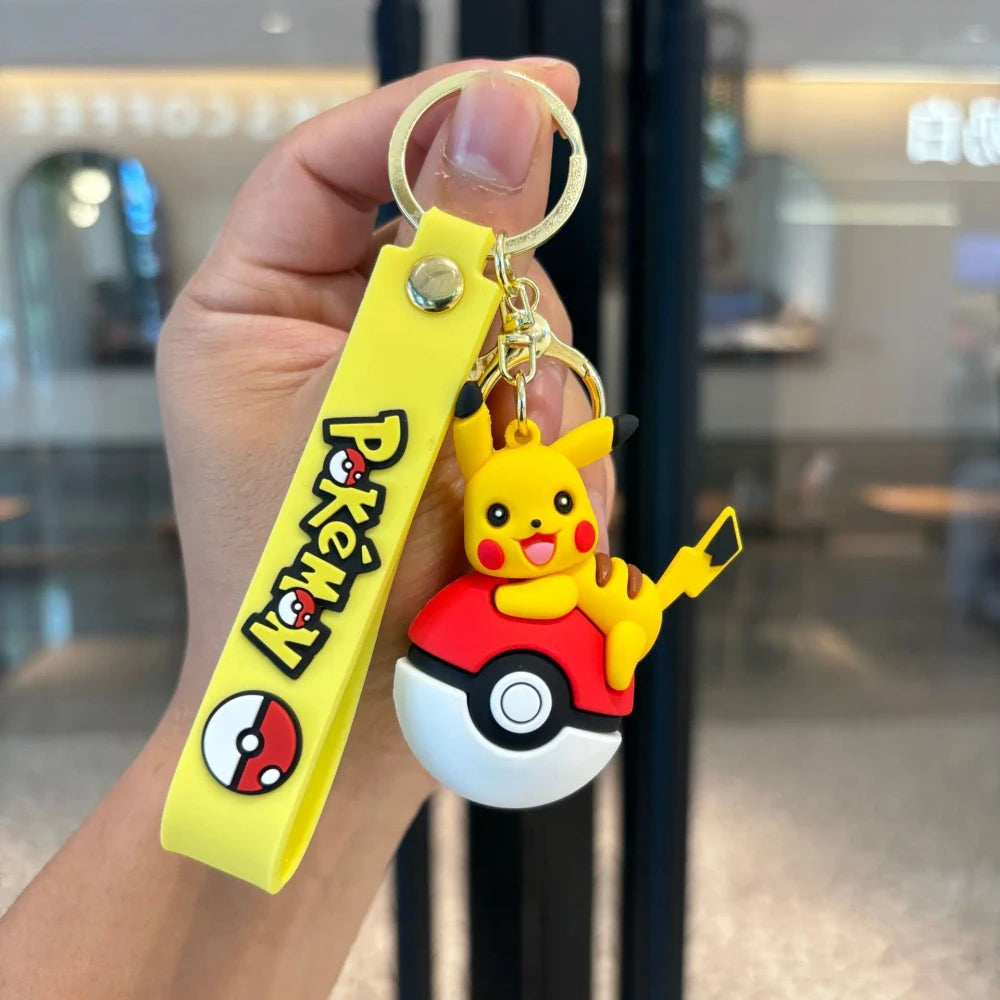 Anime Character Backpack Keychain Set