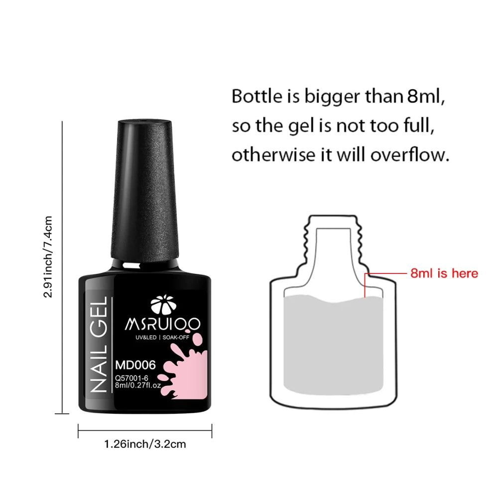 Msruioo Professional Gel Nail Polish Set