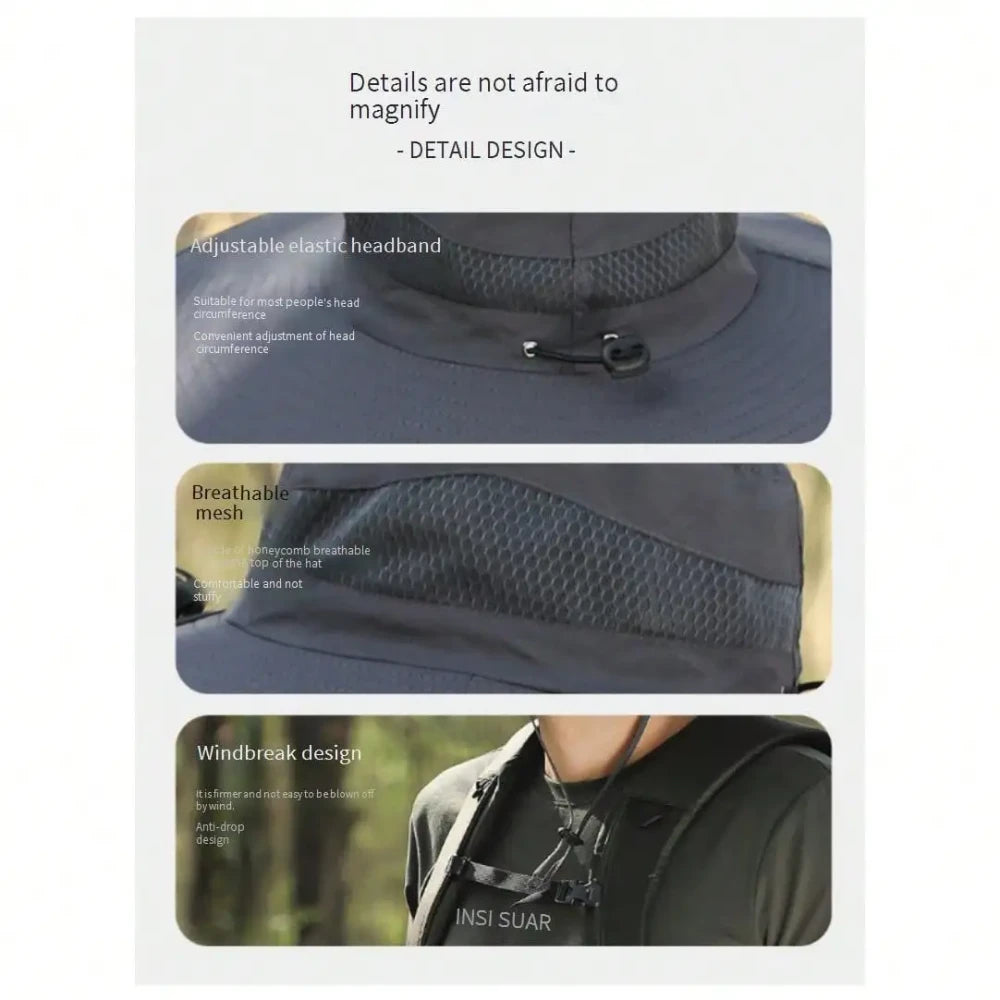 Solar Powered Cooling Fishing Hat