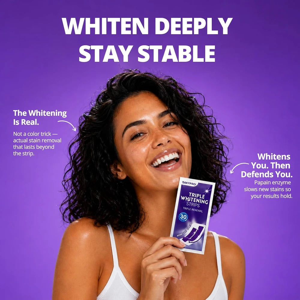 Sakyproral Purple Teeth Whitening Strips