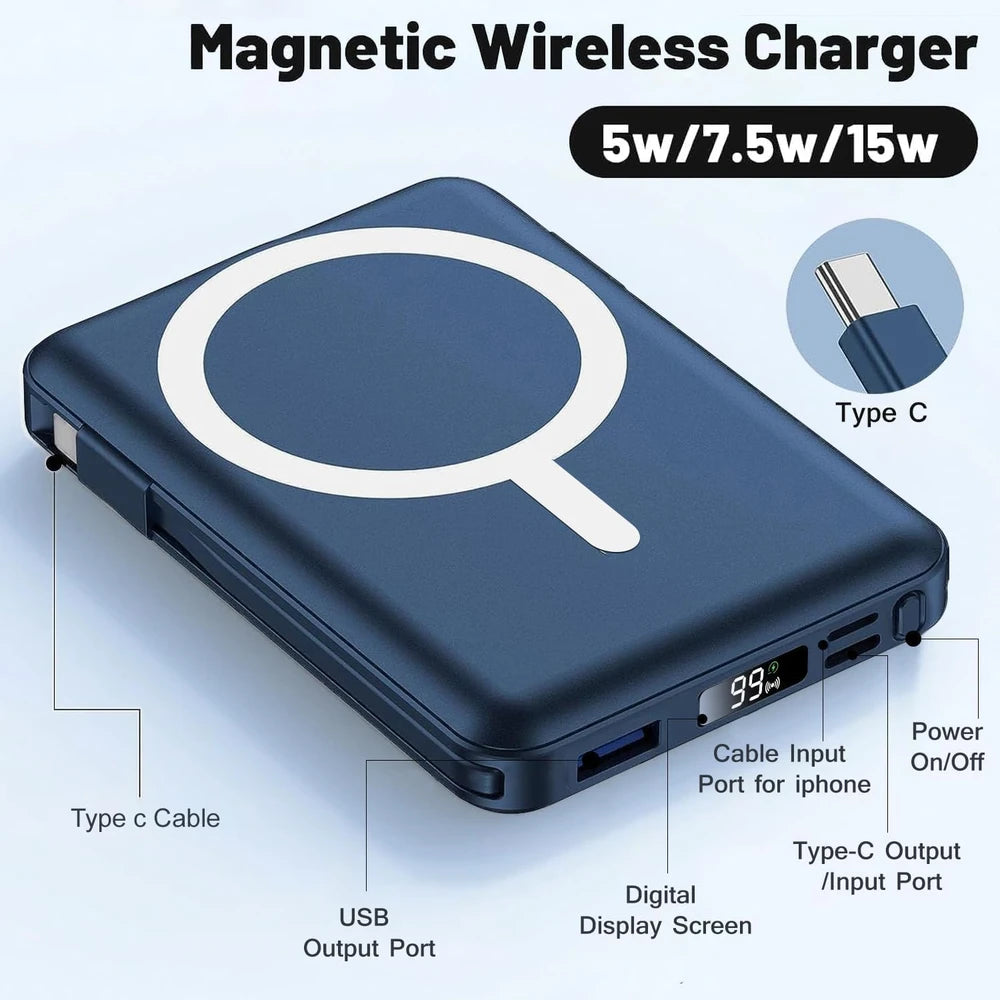 Azmuth Magnetic Portable Charger