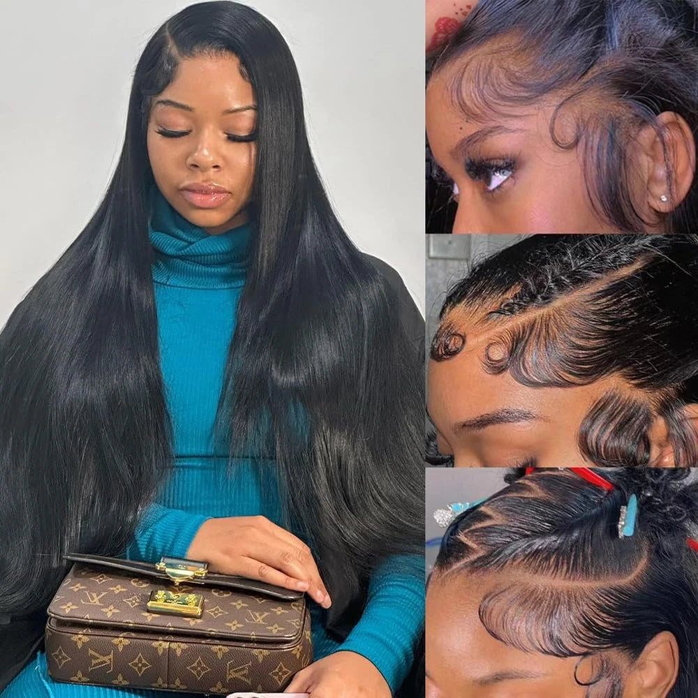 Straight Human Hair Lace Front Wig