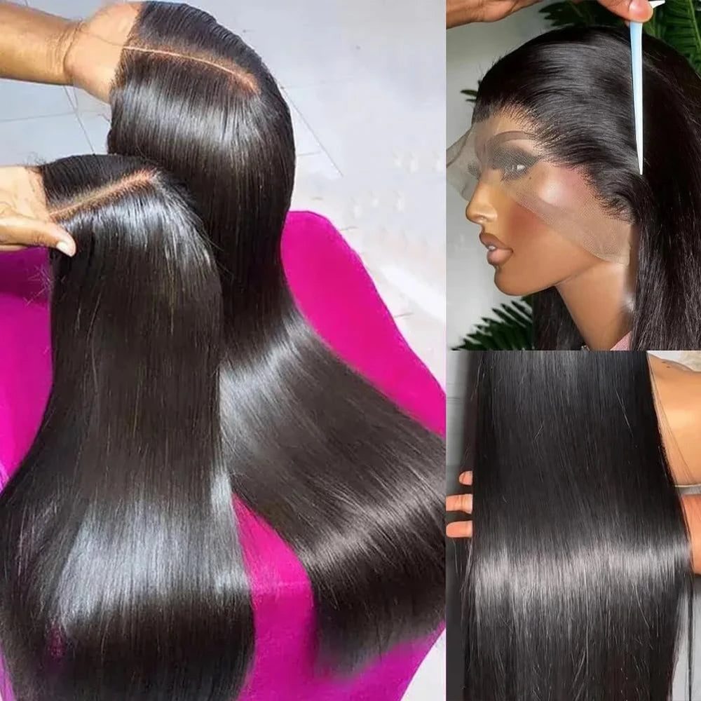 Straight Human Hair Lace Front Wig
