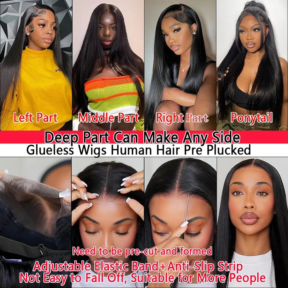 Straight Human Hair Lace Front Wig
