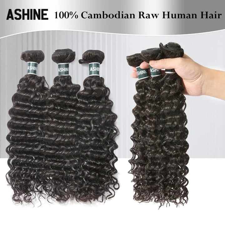 Raw Cambodian Human Hair Bundles