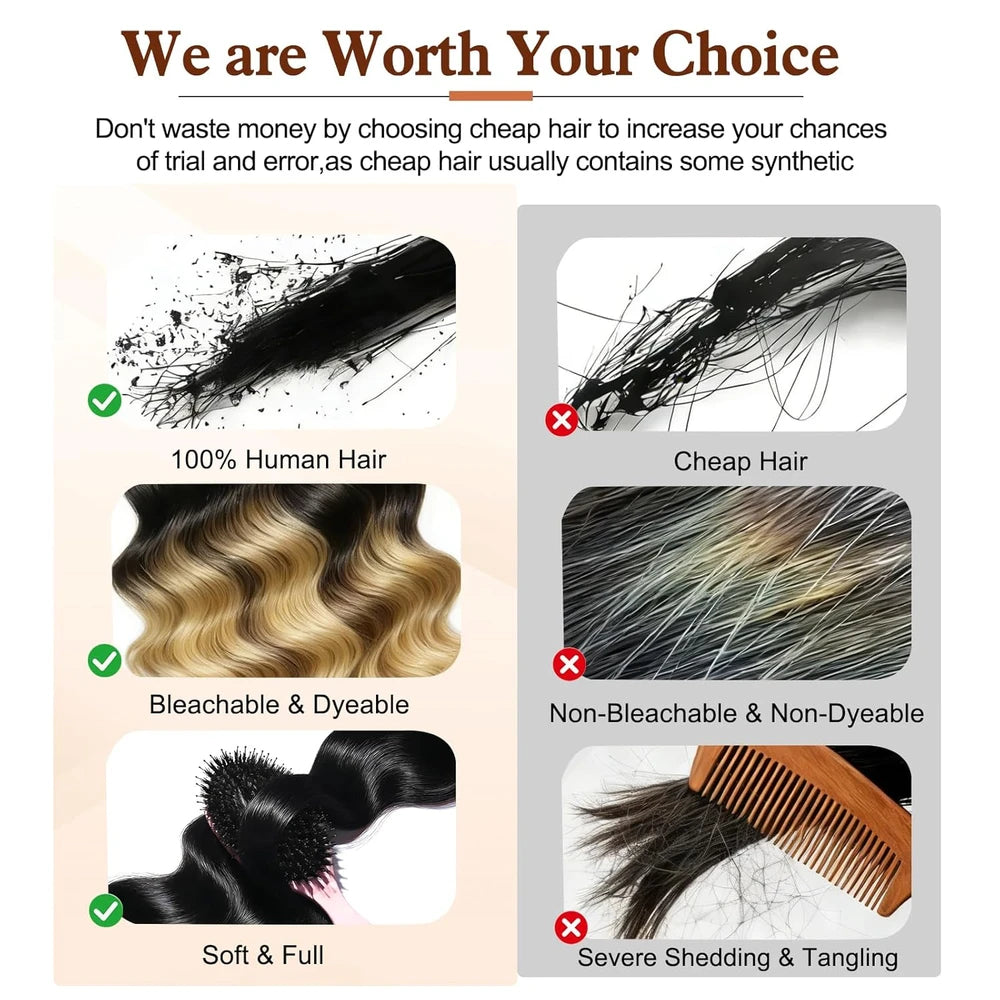 GFZZ Body Wave Human Hair Bundles