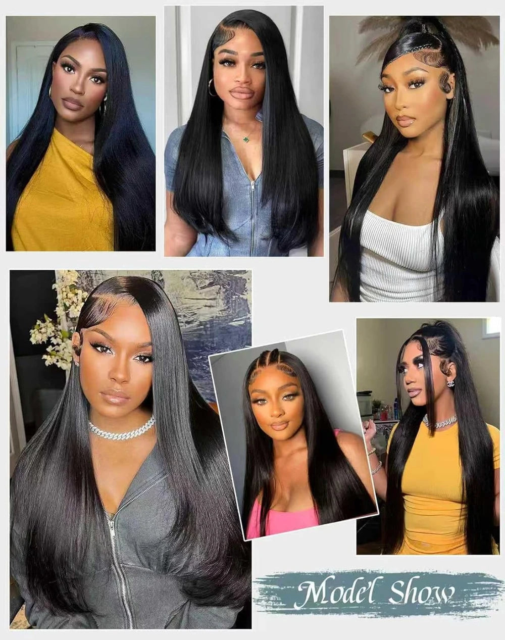 Straight Human Hair Lace Front Wig