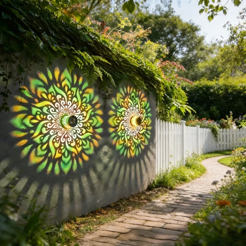 Mandala Solar Projection Garden Light