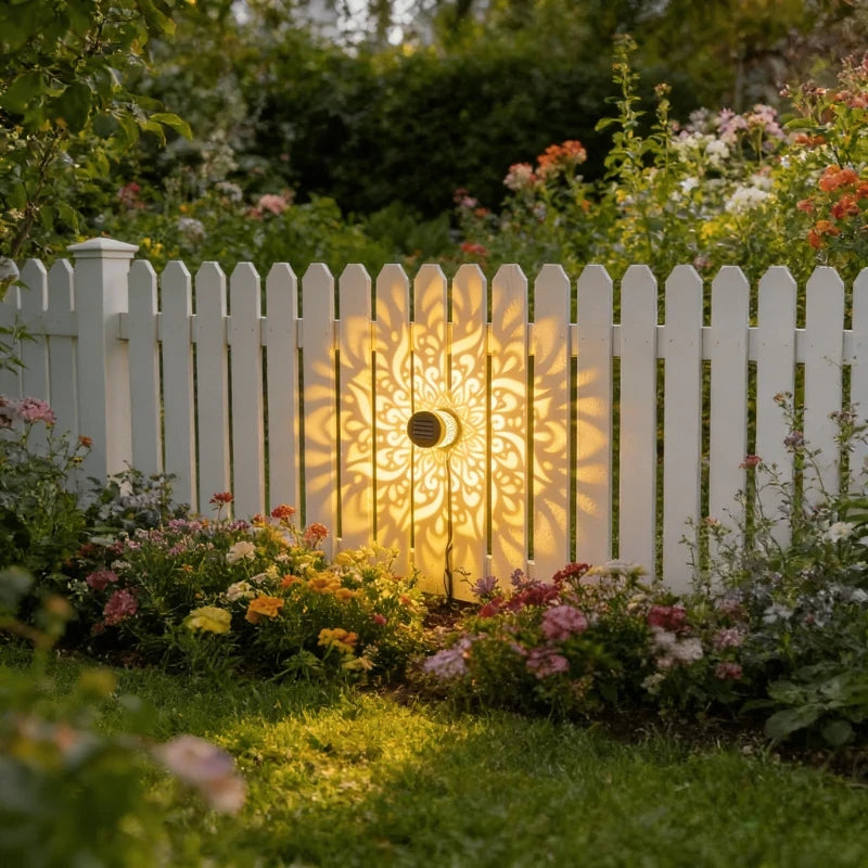 Mandala Solar Projection Garden Light