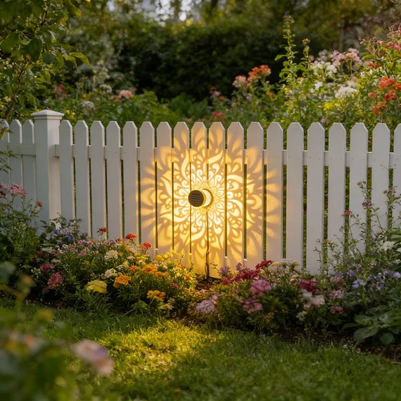 Mandala Solar Projection Garden Light