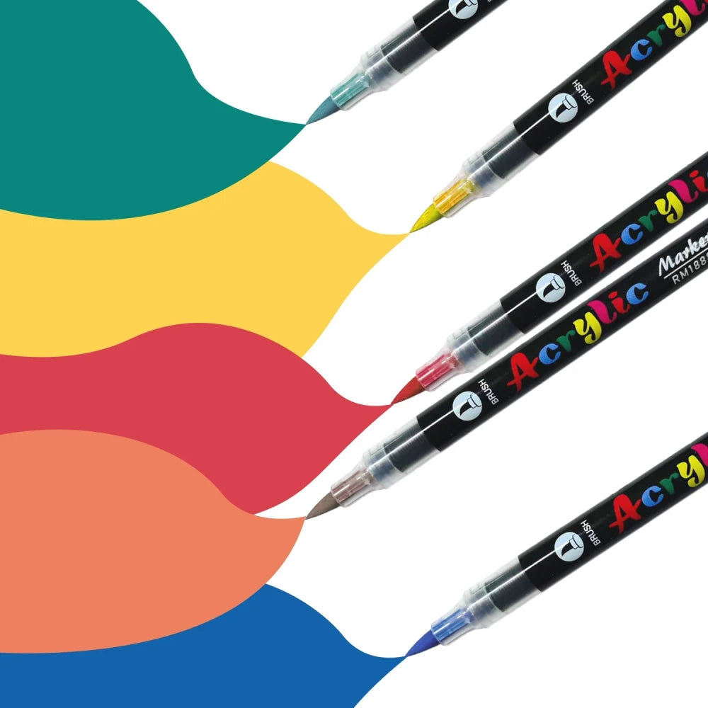 Acrylic Paint Brush Markers