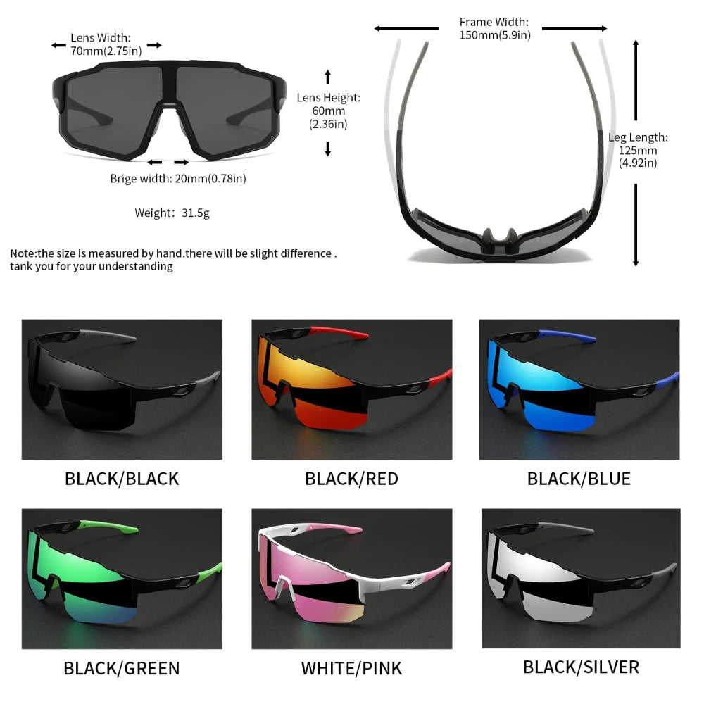 Oversized Wraparound Sports Sunglasses