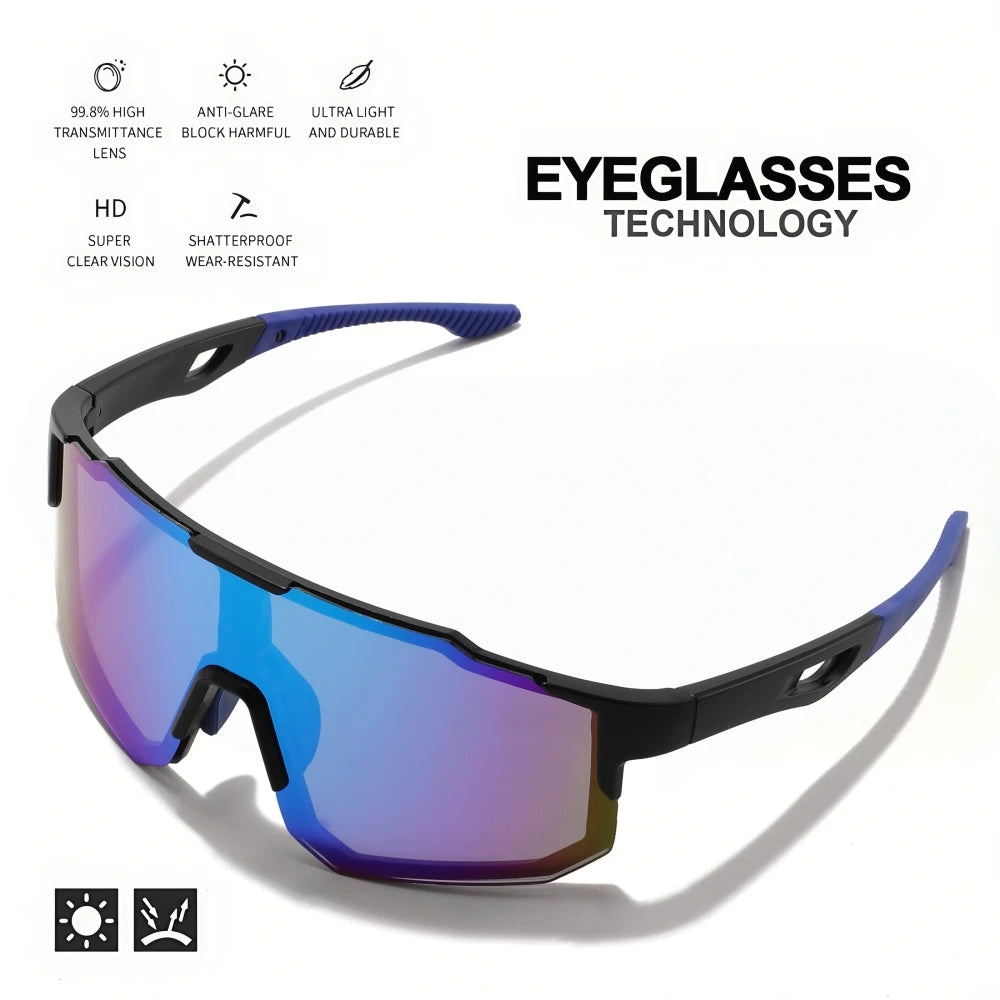 Oversized Wraparound Sports Sunglasses