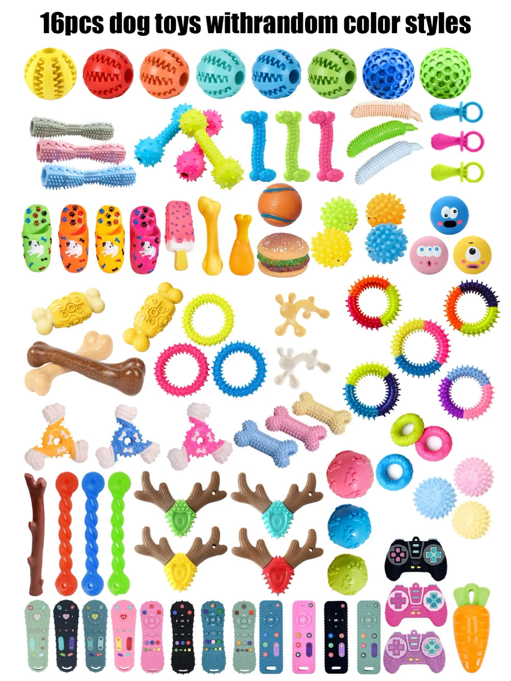 Durable Interactive Dog Chew Toy Set