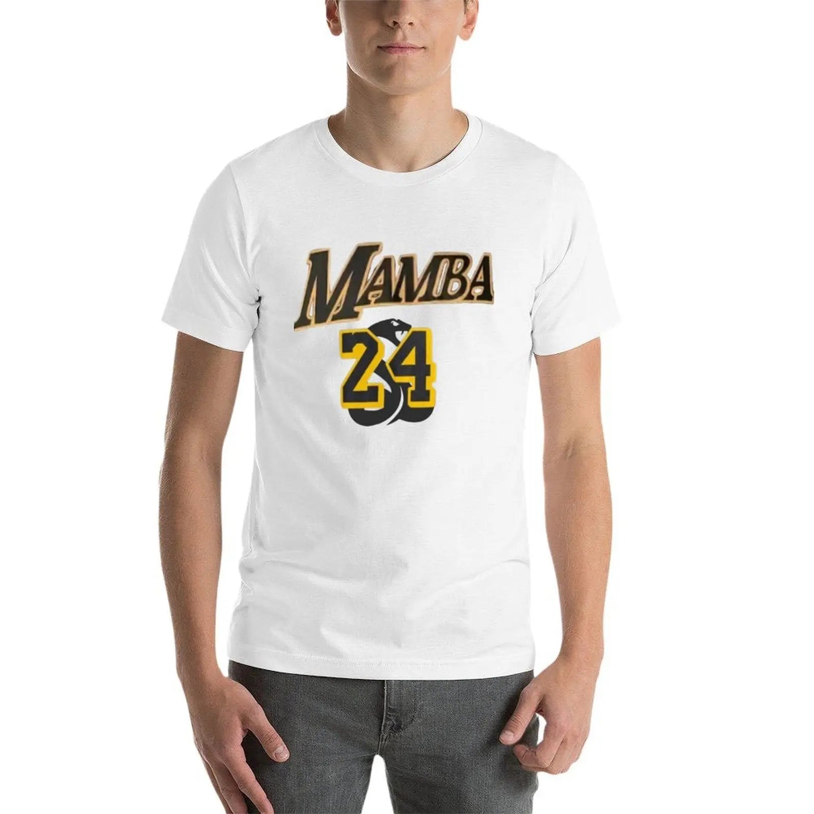 Mamba Basketball 24 Black Mamba T-Shirt funny t shirts man t shirt for man 100 percent cotton T-Shirt