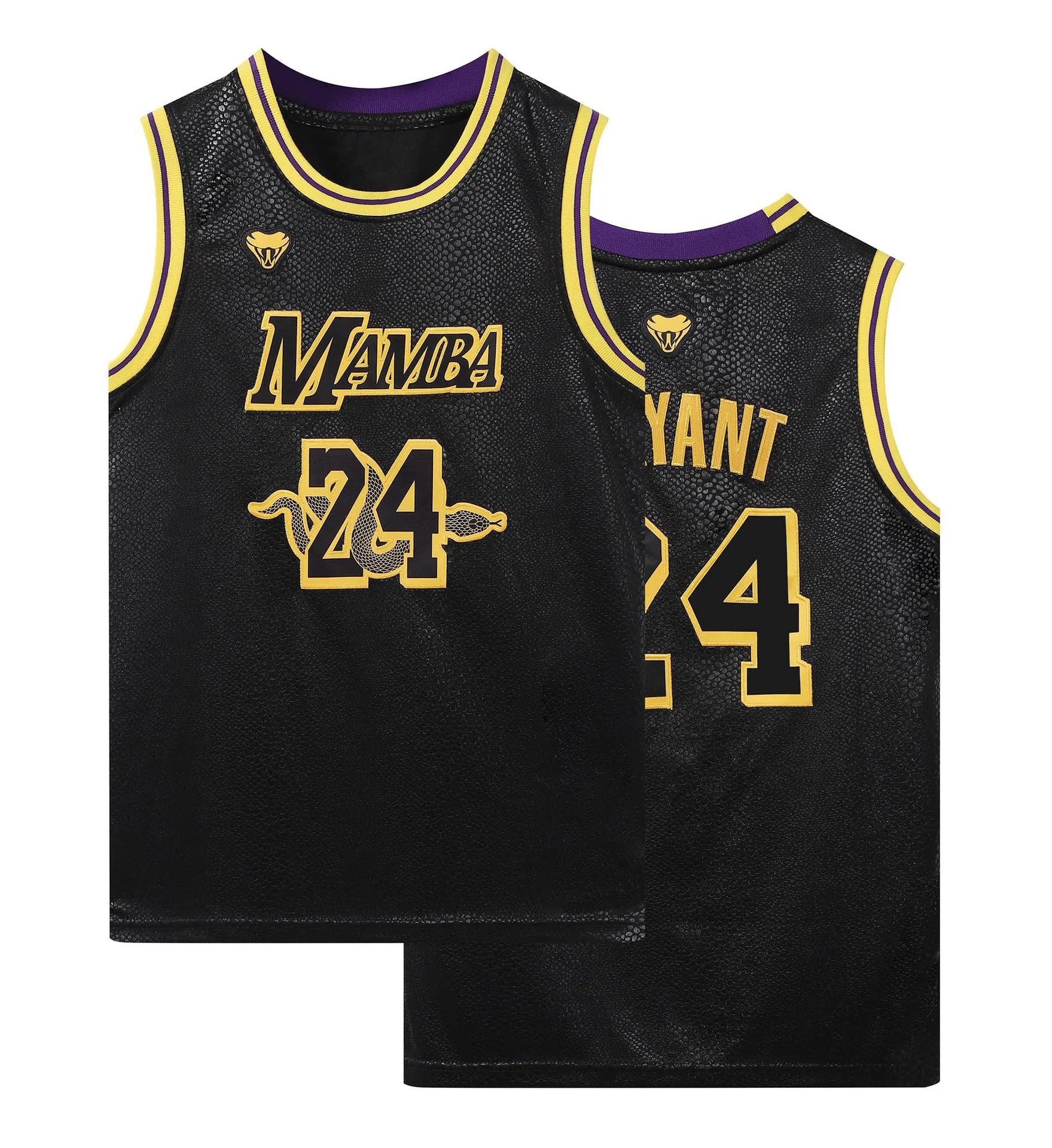 Hot Sale Men's Mamba Basketball Jersey 8# 24# All Stitched Black Retro Breathable Mesh Unisex Sports Wear