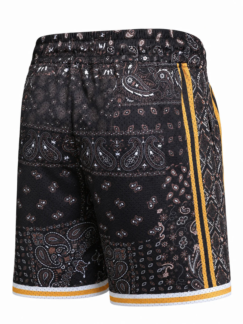 2026 Hot Sale Retro Black Paisley "MAMBA" Basketball Shorts with Embroidered 8 & 24 Numbers Men and Kids