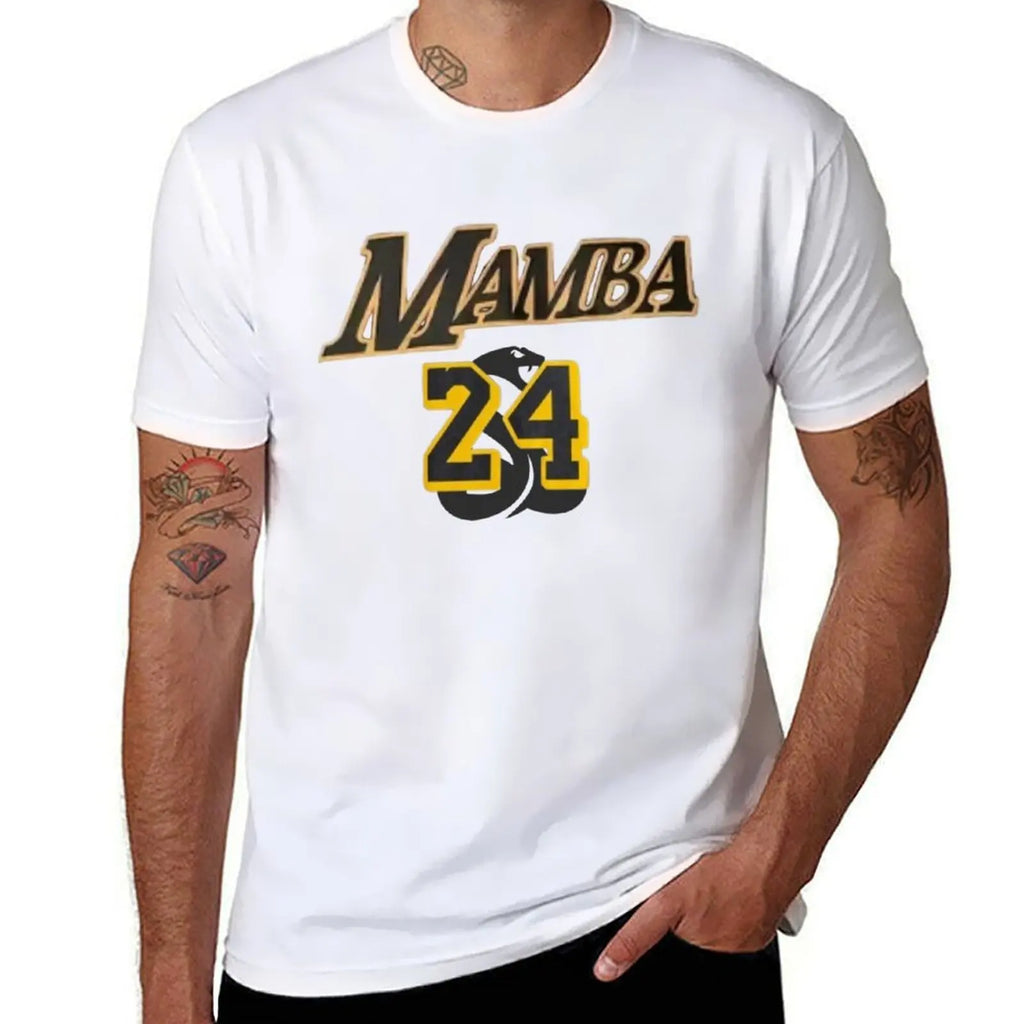 Mamba Basketball 24 Black Mamba T-Shirt funny t shirts man t shirt for man 100 percent cotton T-Shirt