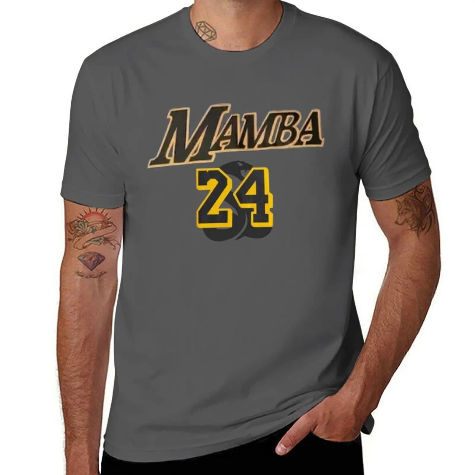 Mamba Basketball 24 Black Mamba T-Shirt funny t shirts man t shirt for man 100 percent cotton T-Shirt